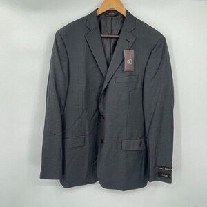 Black Brown 1826 Mens Jacket 42 Long Gray Business Casual Classic Preppy New